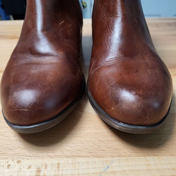 Clarks Women’s Addiy Kara Brown Leather Boots with Side Zip size 9.5 - Picture 5 of 11